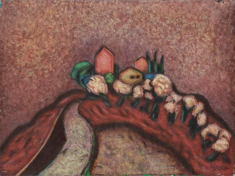 Thomas HÄFNER (1928-1985)
Toscana II Huile sur toile. Signée en bas à droite. Signée au dos. 46 x 61 cm