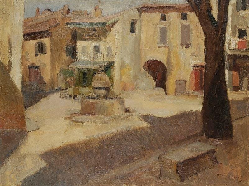 Paul HANNAUX (1897-1954)
Village de Provence, 1926 Huile sur toile. Signée en bas à droite. 60 x 80 cm