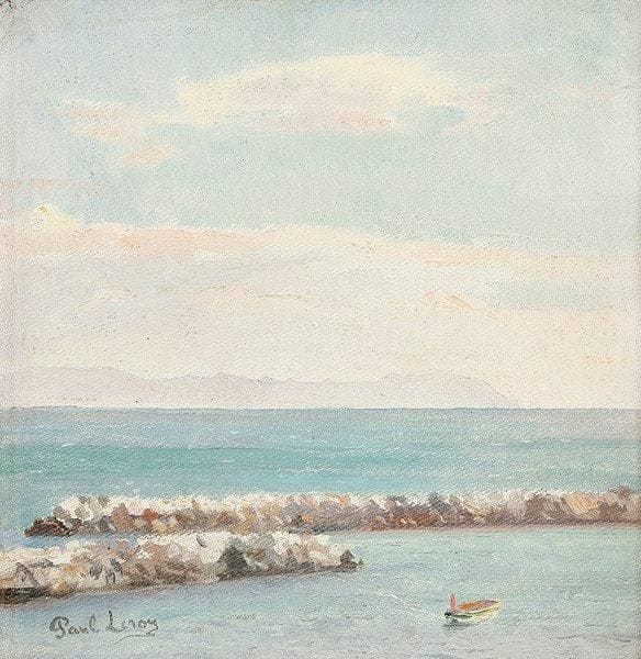 PAUL LEROY (1860 - 1942)
Bord de mer à Odessa Huile sur panneau. Signée en bas à gauche. 23 x 22 cm