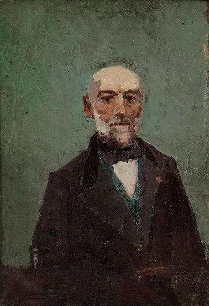 Pierre ROY (1881-1950)
Portrait présumé du père de l'artiste, vers 1900-1905 Huile sur carton. Signée en bas à droite. 27 x 19 cm Provenance: Vente de l'atelier, Paris, 14 novembre 2008