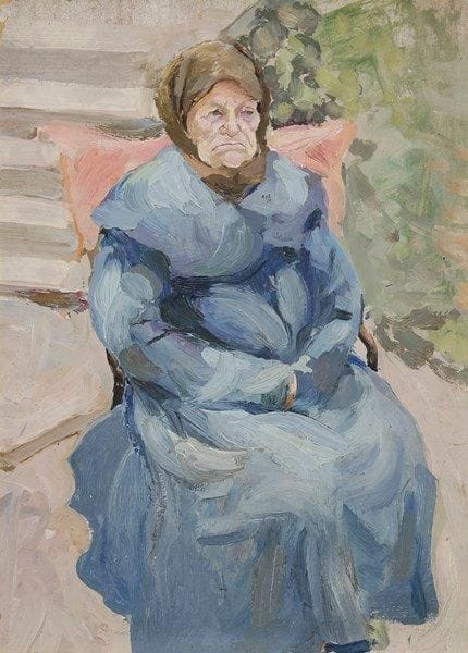 Vladimir Daniel BARANOFF-ROSSINÉ [franco-russe]
Paysanne assise, vers 1905-08 Huile sur carton. Non signée. 33,5 x 24 cm Commentaire: Un certificat de Monsieur Dimitri Baranoff-Rossiné sera remis à l'acquéreur