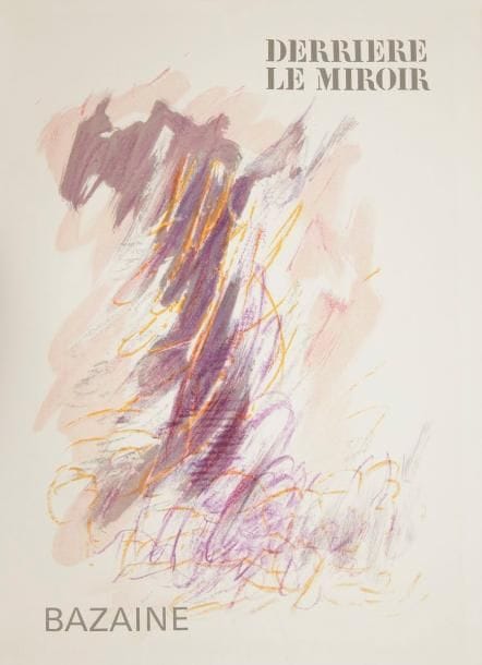 Bazaine. Aquarelles et dessins. Paris: Maeght, 1968. - In-4, (2 ff.), 19 pp., (4 ff. dernier blanc), couverture illustrée. En feuilles, chemise et étui d'édition.


Numéro 170 de la revue Derrière le miroir, consacré à l'exposition de 74 aquarelles et dessins de Bazaine à la galerie Maeght. 
Il est illustré de 6 LITHOGRAPHIES ORIGINALES EN COULEURS, dont 1 sur double page, de 7 fac-similés de dessins dont 1 sur double page et de 8 reproductions en noir. 
On y trouve également des poèmes de René Char et d'André Frénaud. 
UN DES 150 EXEMPLAIRES DE TÊTE NUMÉROTÉS SUR PAPIER VÉLIN DE LANA, SIGNÉS PAR L'ARTISTE. 
Exemplaire parfaitement conservé