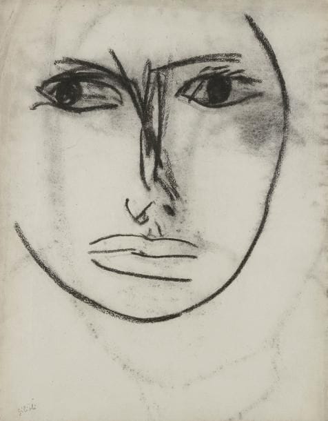 Emile Gilioli (1911-1977)
Portrait de femme Dessin au fusain. Porte le cachet de la signature en bas à gauche. 65 x 50 cm