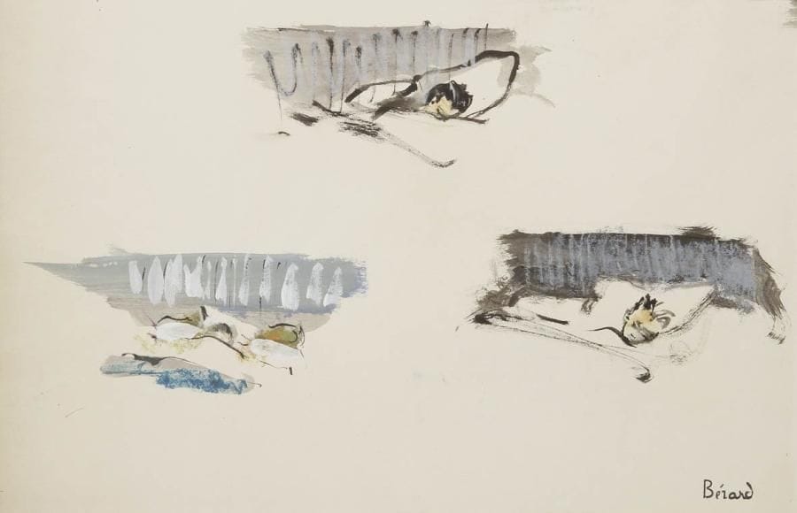 Christian BÉRARD (1902-1949)
La Bonne Vie Dessin à l'encre et gouache. Porte le cachet de la signature en bas à droite. 26 x 40 cm Provenance: Ancienne collection Boris Kochno.