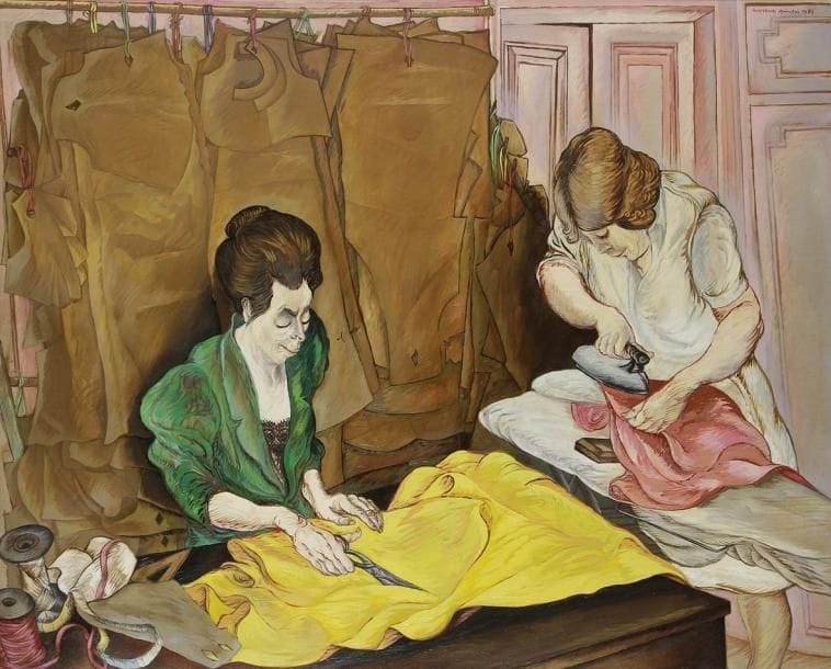 MORENO PINCAS (né en 1936)
L'Atelier Huile sur toile. Signée en haut à droite. 130 x 162 cm