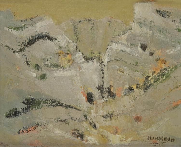 Roger CLAMAGIRAND (1920-1979)
Paysage Huile sur toile. Signée en bas à droite. 22 x 27 cm Provenance:  Collection du docteur Pierre Amiel.