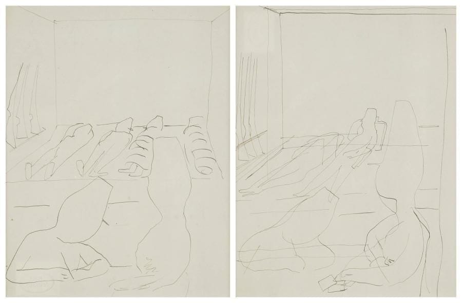 Lucien COUTAUD (1904-1977)
Militaires 2 dessins à l'encre. Portent le cachet Fond Coutaud au dos. 25 x 19 cm chaque.