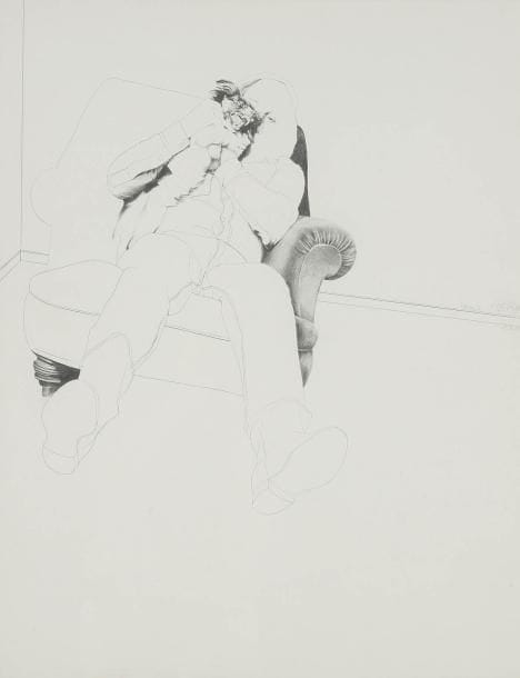 Wolgang GÄFGEN (né en 1936)
Chien I, 1969 Dessin à la mine de plomb et crayon noir. Signé, daté et titré sur la droite. 63.5 x 50 cm