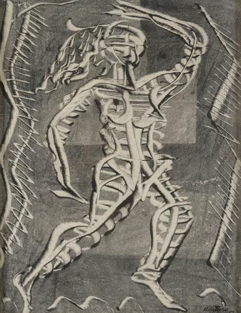 Vicente de Rego MONTEIRO [brésilien] (1899-1970)
Etude de femme, 1956 Monotype. Signé et daté en bas à droite. 38 x 29 cm