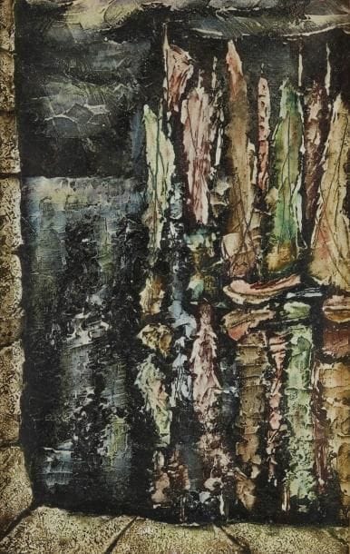 Garcia TELLA (1906-1983)
Voiliers au crépuscule, 1957 Huile sur isorel. Signée et datée au dos. 50 x 32 cm