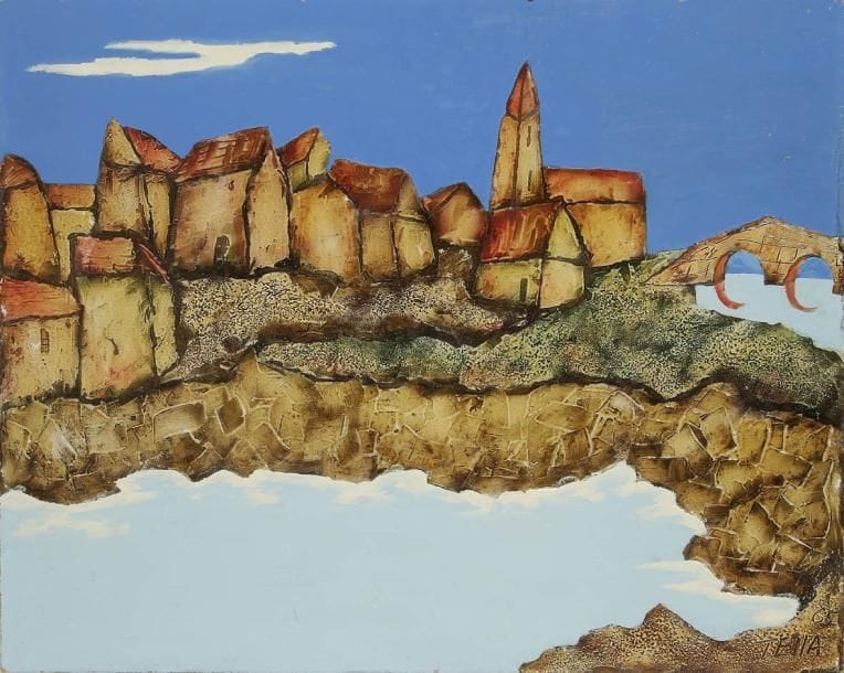 Garcia TELLA (1906-1983)
Été, 1965 Huile sur isorel. Signée et datée en bas à droite. Signée, datée et titrée au dos. 73 x 92 cm