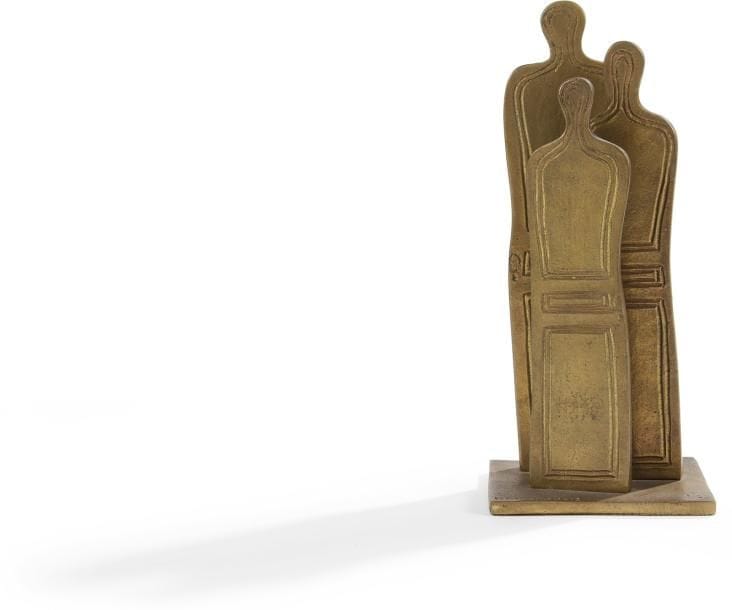 Sarandis KARAVOUSIS [grec] (1938-2011)
La Famille Sculpture en bronze. Signée et numérotée 4/7 sur la base. Hauteur:21,5 cm Provenance: Galerie Coard, Paris