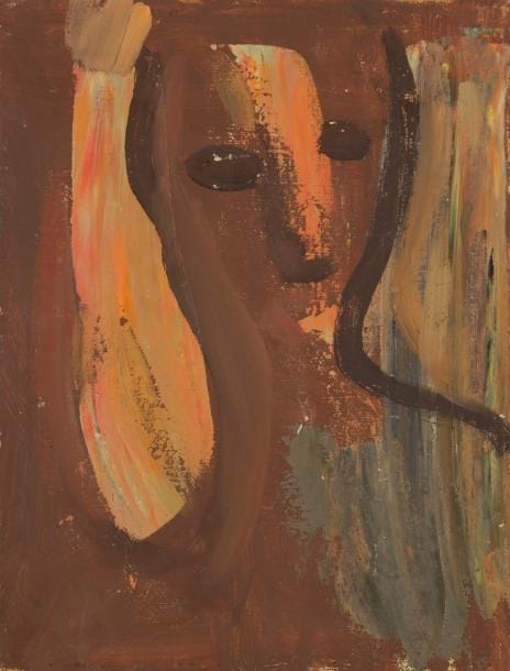 Francisco BORES [espagnol] (1898-1972)
Tête Huile sur carton. Non signée. 35 x 27 cm