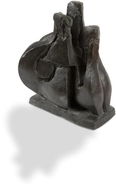 Isabelle WALDBERG (1911-1990)
L'Oiseau-pilote, 1973 Sculpture en bronze à patine brune. Signée sur la base. Numérotée 1/3. Cachet du fondeur «Clémenti Cire Perdue». 48 x 44 cm