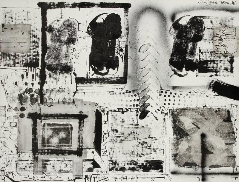 FRANÇOIS ARNAL (NÉ EN 1924)
Peinture matricielle IV, 1962 Huile sur toile. Signée, datée et titrée au dos. 97 x 130 cm