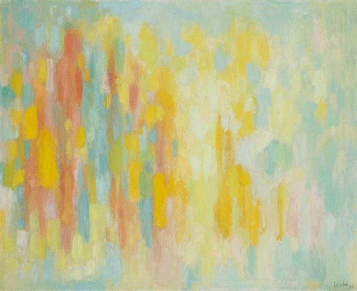 Mary WEBB [australienne] (1901-1958)
Infini, 1958 Huile sur toile. Signée en bas à droite. 81 x 100 cm Exposition: Salon des indépendants, Paris, 1958, n°3758