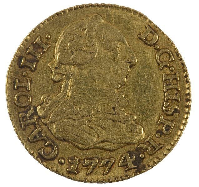 CHARLES III (1759-1788). Demi-escudo, 1774 Madrid. Fr. 290, KM.415.1 - TB à TTB