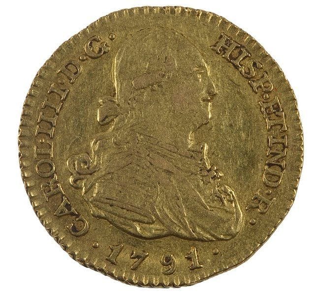 CHARLES IV (1788-1808). Scudo, 1791 Madrid Fr.298, KM.434 - TB à TTB