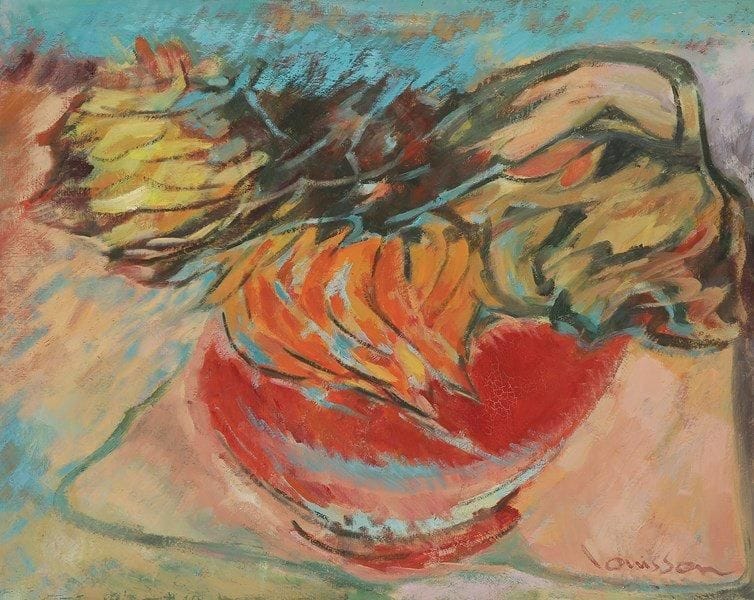 Louis SON (1921-1996)
Vase de fleurs Huile sur toile. Signée en bas à droite. 73 x 92 cm