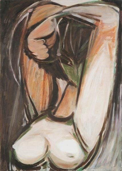 Louis SON (1921-1996)
Nu les bras levés Huile sur toile. Non signée. 92 x 65 cm