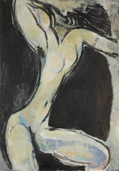 Louis SON (1921-1996)
Nu aux bras levés Huile sur toile. Non signée. 116 x 81 cm