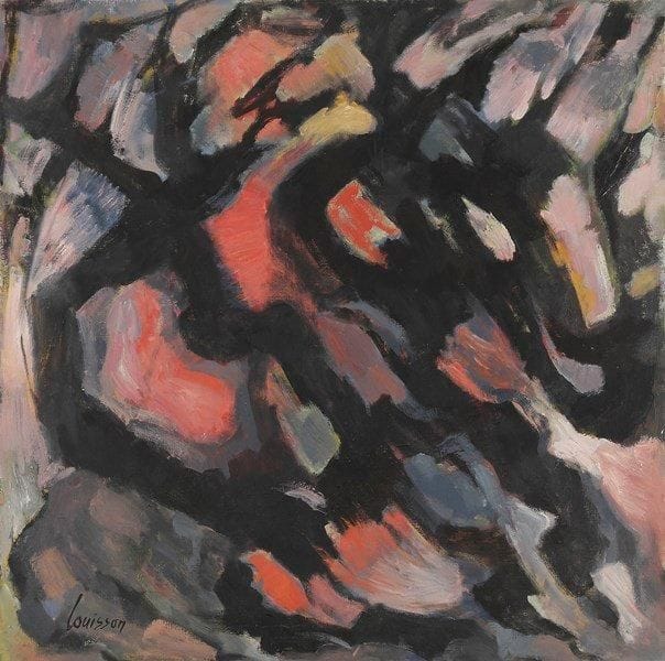 Louis SON (1921-1996)
Printemps japonais Huile sur toile. Signée en bas à gauche. Signée et titrée au dos sur le châssis. 100 x 100 cm