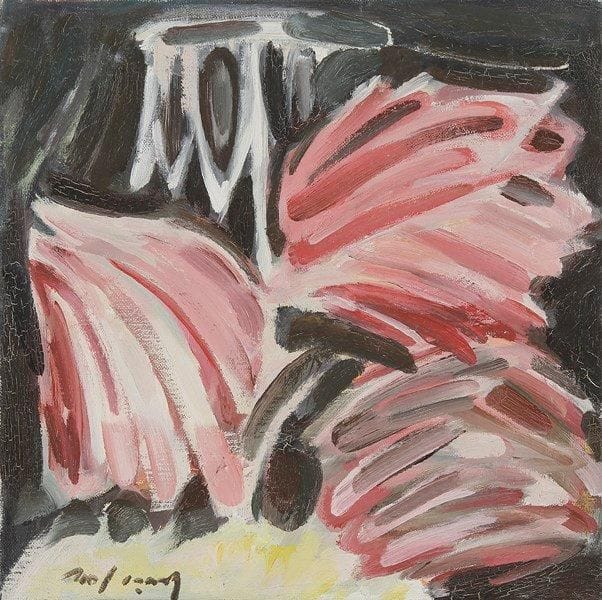 Louis SON (1921-1996)
Fleurs Huile sur toile. Signée en haut à droite. 30 x 30 cm