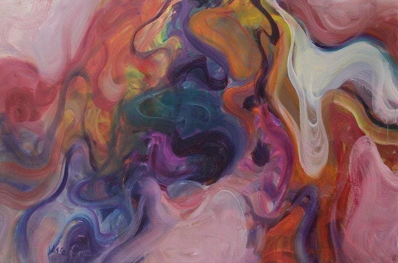 Vasco COSTA (1917-1986)
Flamboyante  Huile sur toile. Signée en bas à gauche. 97 x 146 cm