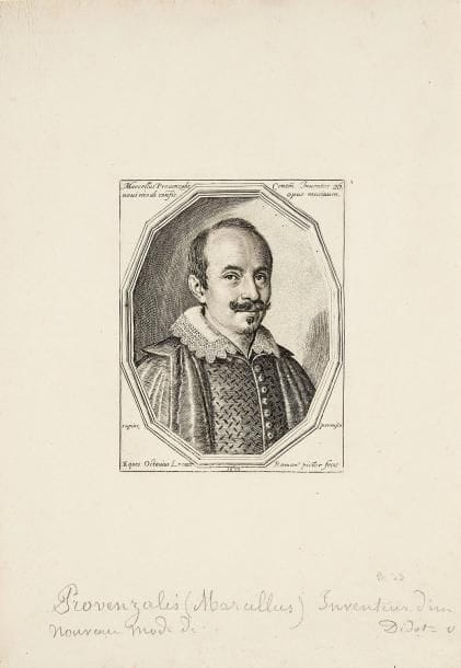 Ottavio Leoni (c. 1578-1630)
Portraits d'artistes: J. C. d'Arpin, J. Balioni, J. B. Marino, Marcel Provenzale, A. Tempesta, Simon Vouet, etc. Eau-forte. Chaque 113 x 145 env. Belles ou très belles épreuves en différents tirages, certaines rognées au sujet, 2 aquarellées. Certains sujets en doubles et/ou montés par les angles sur feuillets de support. Petites taches ou rousseurs à quelques pl. Ens. 19 p