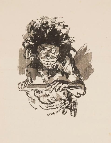 Jules CHADEL (1870-1941)
Paysage d'Auvergne. 1924. Dessin, encre de chine et pinceau sur japon vergé [292 x 252], finement doublé (d'origine), timbré (Lugt 562b) et daté à la mine de plomb en bas à droite. Joint: Tête de lion. 1917; Le Nain Mimi. Bois gravé à la manière japonaise. 162 x 192 et 148 x 195. Belles épreuves sur japon, la 1re timbrée, numérotée et signée à la mine de plomb, la 2e avec traces de plis. Toutes marges. Ens. 3 p