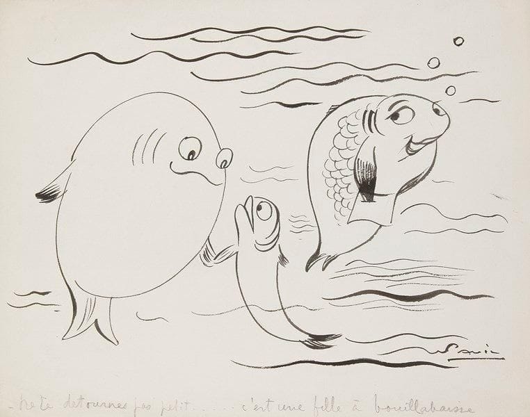 Julien PAVIL (1895-1952)

Dessins de presse pour «L'Intransigeant», vers 1940
19 dessins à la plume et à l'encre de chine sur vélin.
Signés à l'encre, la plupart légendés à la mine de plomb. (Pli vertical à une feuille).
25 x 31.5 cm