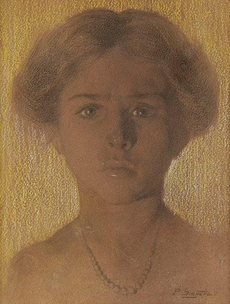 Paul SIEFFERT (1874-1957)

Portrait de la fille de l'artiste
Dessin au crayon noir et pastel.
Signé en bas à droite.
16 x 12.5 cm
