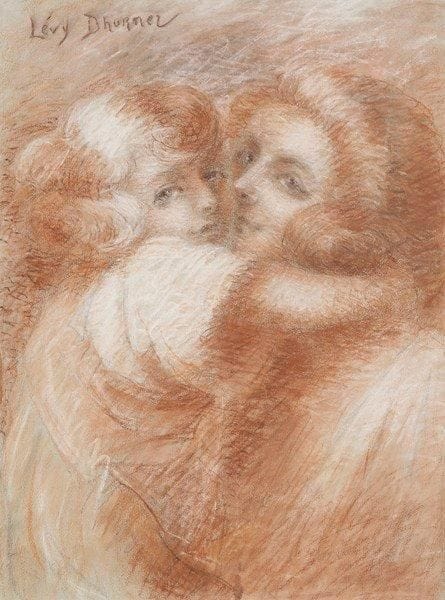 Lucien Levy-Dhurmer (1865-1953)

Femme et enfant
Pastel.
Signé en haut à gauche.
61 x 47 cm
Provenance: 
Vente de l'atelier Meurlot-Chollet (cachet au dos).
