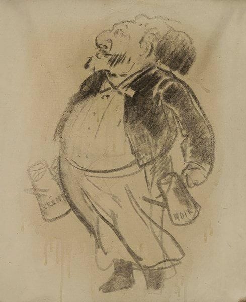 André GILL (1840-1885)

Portrait de Gambetta
Fusain sur toile.
Non signé.
Joint : le cadre d'origine doré à la feuille avec l'inscription Gambetta / And. Gill.
46 x 38 cm
