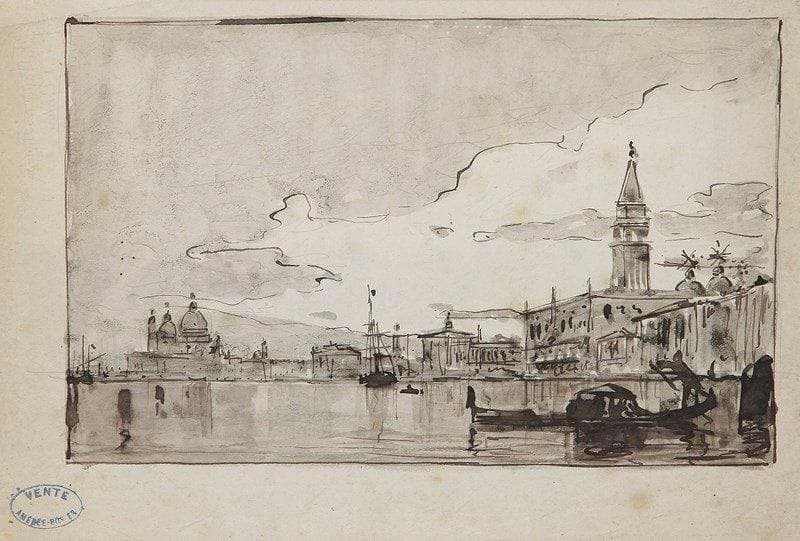 Amédée ROSIER (1831-1898)

Venise, la Place Saint-Marc, la Salute et le Grand Canal
Dessin à l'encre et lavis d'encre.
Porte le cachet de la vente de l'atelier en bas à gauche (Lugt 2149a).
18 x 26 cm
