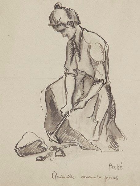 Jean Misceslas PESKE (1870-1949)

Quineville, casseurs de pierres
Dessin à l'encre et lavis d'encre.
Signé et titré en bas à droite.
33 x 25 cm
