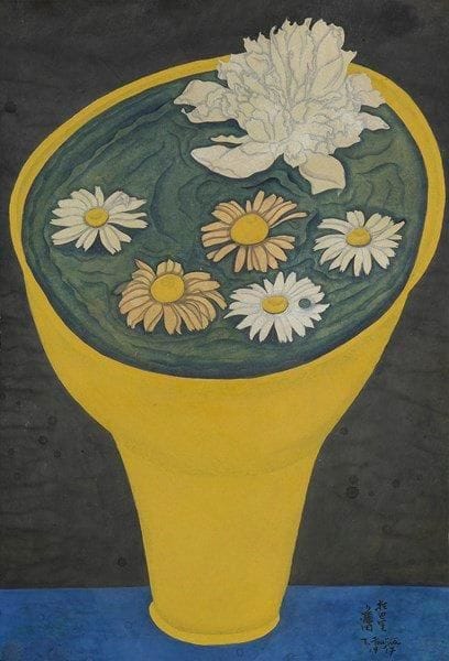 Leonard Tsuguharu FOUJITA (1886-1968)

Vase de fleurs, 1917
Aquarelle.
Signée et datée en bas à droite.
36 x 24 cm
Provenance: 
- Vente Loudmer, Paris, 19 novembre 1989, numéro 110 du catalogue.
- Collection de Monsieur F., Bruxelles.
Bibliographie: 
Sylvie et Dominique Buisson, La Vie et l'oeuvre de Léonard-Tsuguharu Foujita, Volume 2, éditions ACR, Paris, 2001, N°17.96 reproduit page 197.
