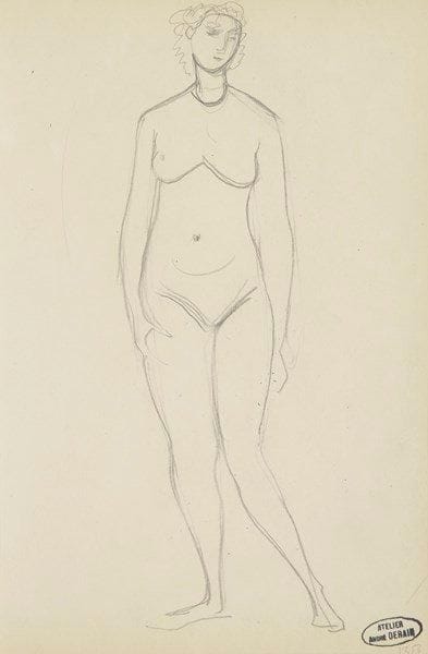 André DERAIN (1880-1954)

Femme nue debout
Dessin à la mine de plomb.
Porte le cachet de l'atelier Derain (Lugt 668a).
23.5 x 16 cm