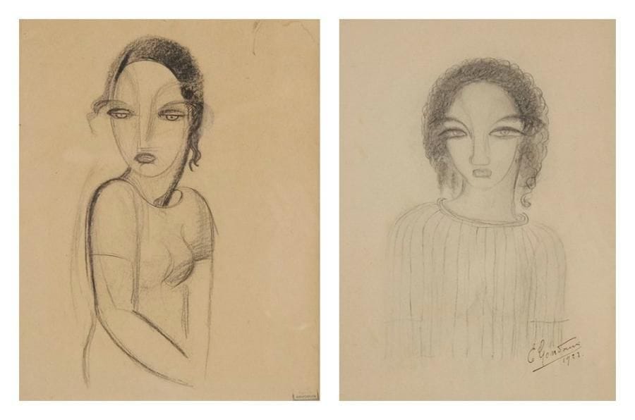 Emmanuel GONDOUIN (1883-1934)

Portrait de femme, 1923
2 dessins à la mine de plomb.
L'un signé et daté en bas à droite, l'autre porte le cachet de la vente de l'atelier.
29 x 21 cm et 27 x 21.5
