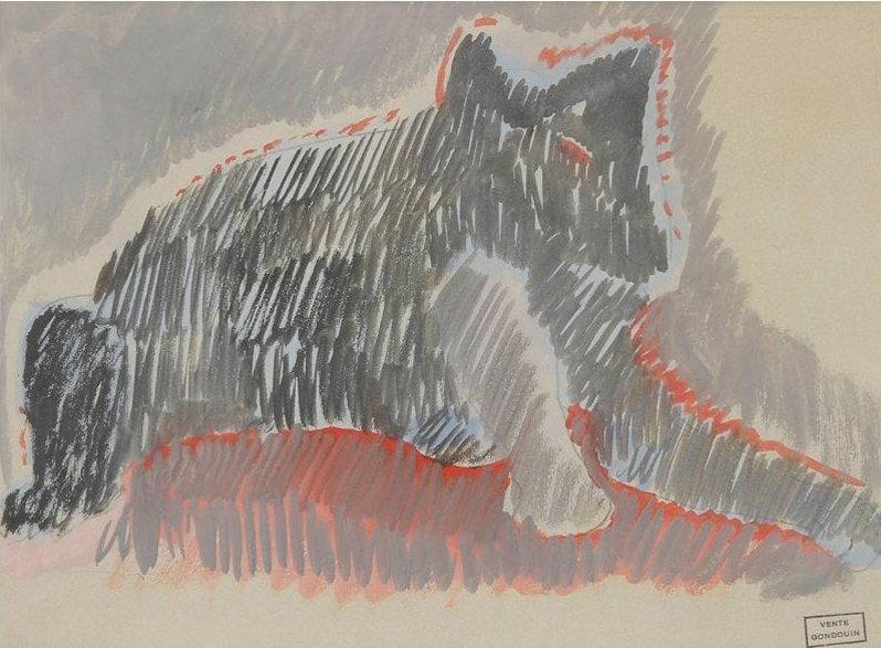 Emmanuel GONDOUIN (1883-1934)

Chien au repos - Femme nue assise
2 dessins au crayon et aquarelle.
Portent le cachet de la vente de l'atelier en bas à droite.
16 x 21.5 cm et 20 x 15 cm
On joint une marine 12 x 19.5 cm.
