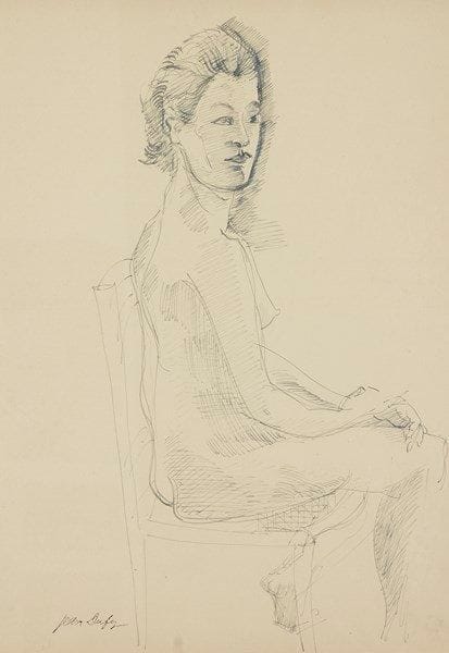 Jean DUFY (1888-1964)

Femme assise
Dessin à l'encre bleutée.
Porte le cachet de la signature en bas à gauche.
54.5 x 39.5 cm

