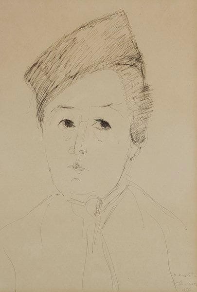 Chana ORLOFF (1888-1968)

Portrait de Moussai Toulman, 1956
Dessin à l'encre.
Signé, daté et dédicacé au modèle en bas à droite.
47 x 32 cm
