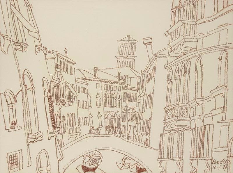 Henri Landier (né en 1935)

Venise, Ponte de la Madona, 1987
Sanguine.
Signée et datée en bas à droite.
56 x 75 cm
