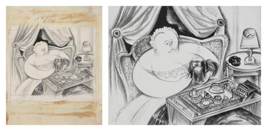 Charles TUDOR [américain] (1903-1970)

Femme au chinchilla, vers 1931
Dessin à la mine de plomb et encre sur calque.
Signé en bas à gauche.
On joint une version imprimée.
33 x 27 cm