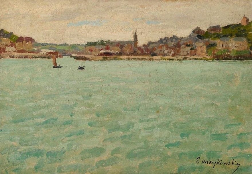 Alfred SWIEYKOWSKI (1869-1953)

Saint-Séverin vue de Saint-Malo, 1926
Huile sur carton.
Signée en bas à droite.
Titrée et datée au dos.
37 x 50.5 cm