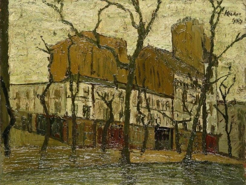 Henri Landier (né en 1935)

Montmartre, la Place du Tertre, 1954
Huile sur toile.
Signée et datée en haut à droite.
50 x 65 cm
