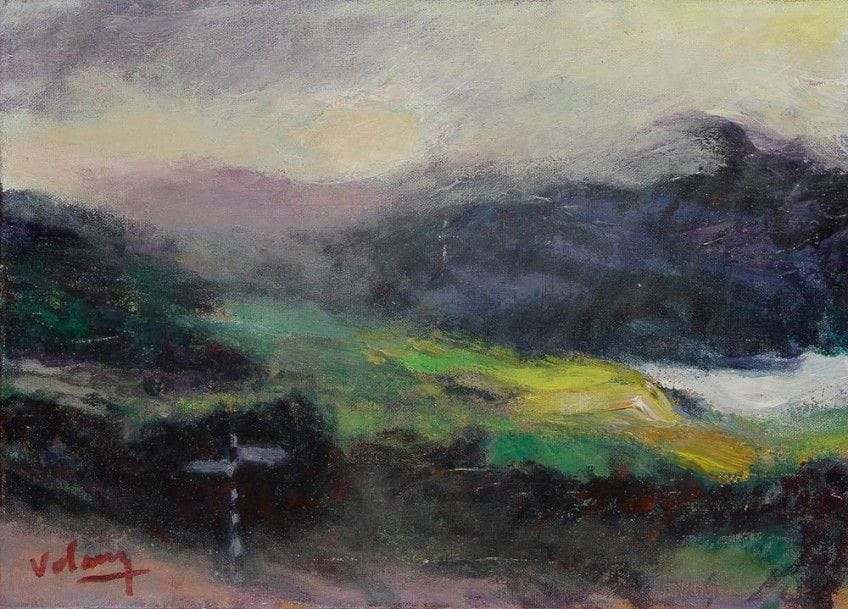 JEAN VOLANG (1921-2005)

Soleil, montagne et verdure
Huile sur toile.
Signée en bas à gauche.
Titrée au dos.
33 x 46 cm