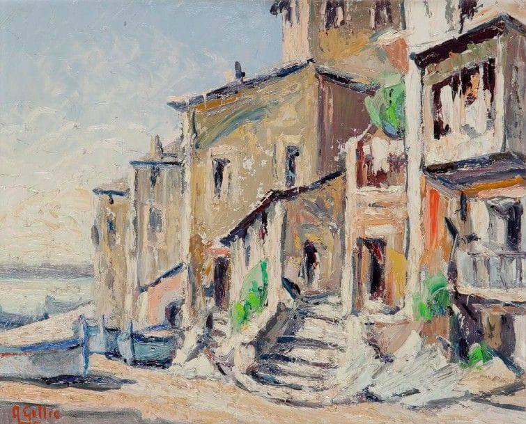 Albert GILLIO (1892-1964)

Bastia, Maisons du vieux port
Huile sur toile.
Signée en bas à gauche.
38 x 46 cm