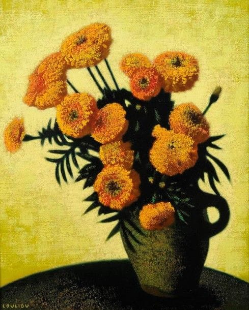 Jean-Yves COULIOU (1916-1994)

Bouquet de soucis
Huile sur toile.
Signée en bas à gauche.
65 x 54 cm