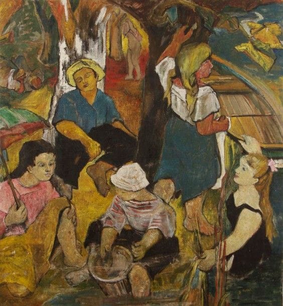 Yvonne MOTTET (1906-1968)

Journée d'été
Huile sur toile.
Signée en bas à droite.
188 x 172 cm

Provenance: 
- Ancienne collection Bernard Lorjou. 
- Collection Bernard de Saint-Léger.
